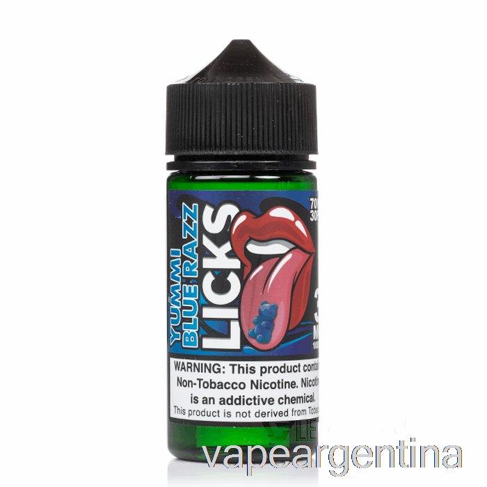 Yummi Frambuesa Azul - Licks Roll Upz - 100ml 3mg Vape Argentina